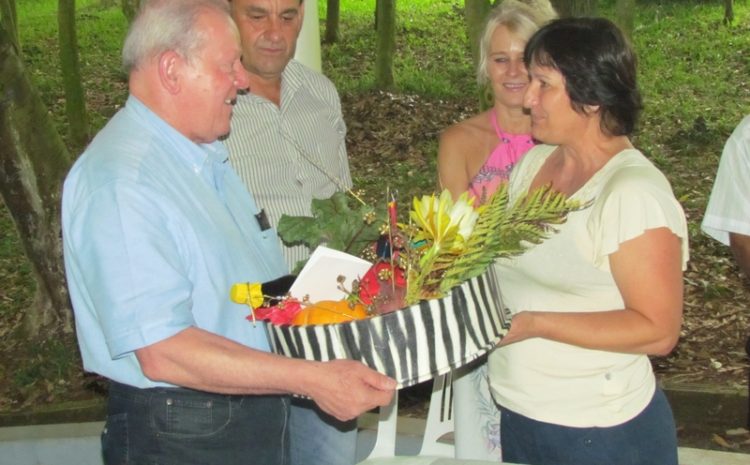 Guarujá do Sul – Almoço de confraternização e visita as obras do Ginásio Municipal