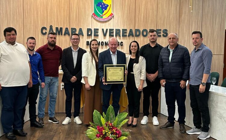 Marcos Vieira recebe titulo de Cidadão Honorário de Belmonte